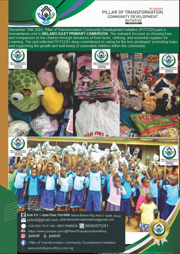 Pillar of Transformation Belabo Primary School Cameroon (2)